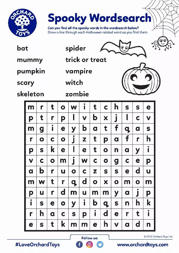 Halloween Activity Sheet 7